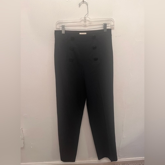 Kate Spade 6 Button Dress Pants Trousers Size 2 Black - Picture 1 of 3